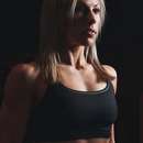 Lesbian Fitness Freak with Sporty Body in Jersey Shore